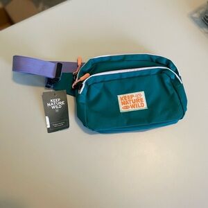 NWT Keep Nature Wild Fanny Pack - Teal/Lavender
